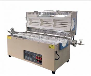 1200℃三温区开启式管式炉(可选130mm炉管和法兰)--OTF-1200X-III