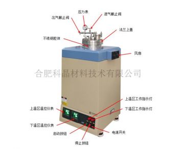 800℃双温区井式真空炉VBF-1200X-H